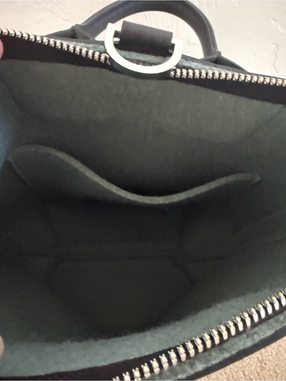 Graf Lantz Bedford Wool Midi Backpack with Black Leather Trim - Picture 4 of 4